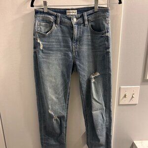 Studio Blue Distressed Jeans (Size 27)